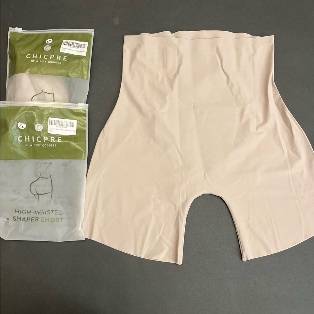 Chicpre High-Waisted Women’s Shaper Shorts-Set of 2-Size L & XL-NEW